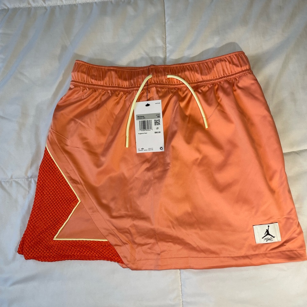 Nike Jordan Essentials Skirt/Short DO5044-693 Orange Size XS New